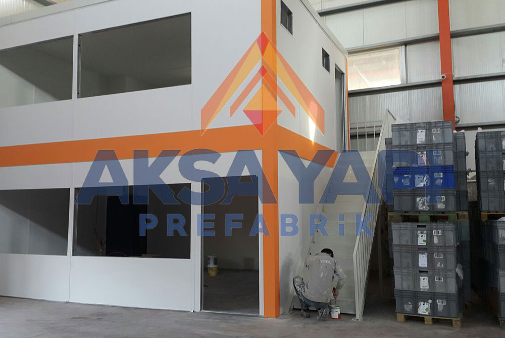 Aksa Prefabrik Fabrika İçi Ofis Binası