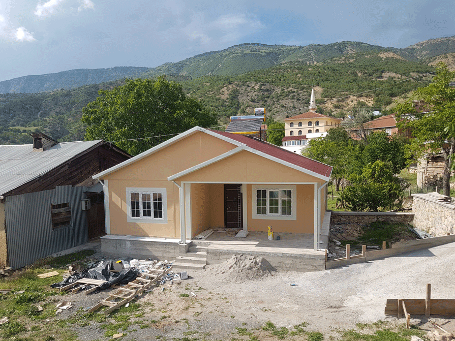 Aksa Yapı Prefabrik Sivas Prefabrik Ev 82 m² Hacı POLAT - Koyulhisar - Çaylı Köyü