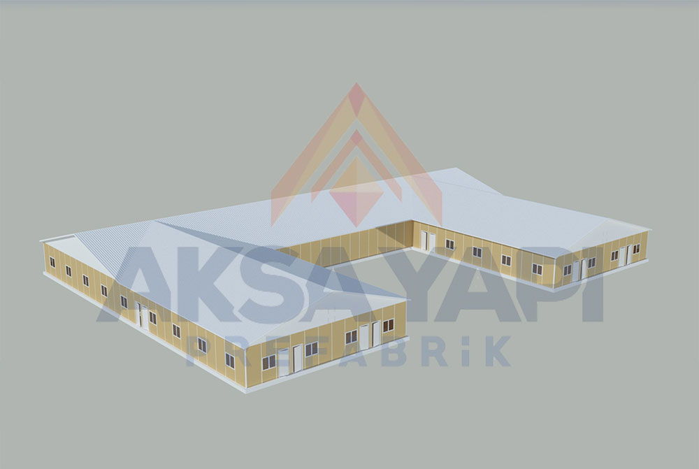 Aksa Yapı Prefabrik 1380 M² Yemekhane Binası