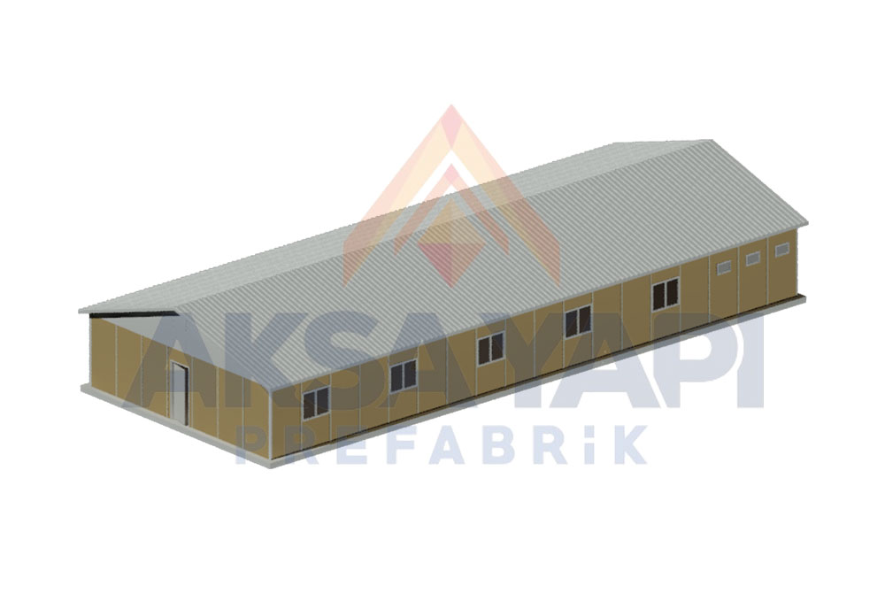 Aksa Yapı Prefabrik 204 M² İşçi Yatakhanesi