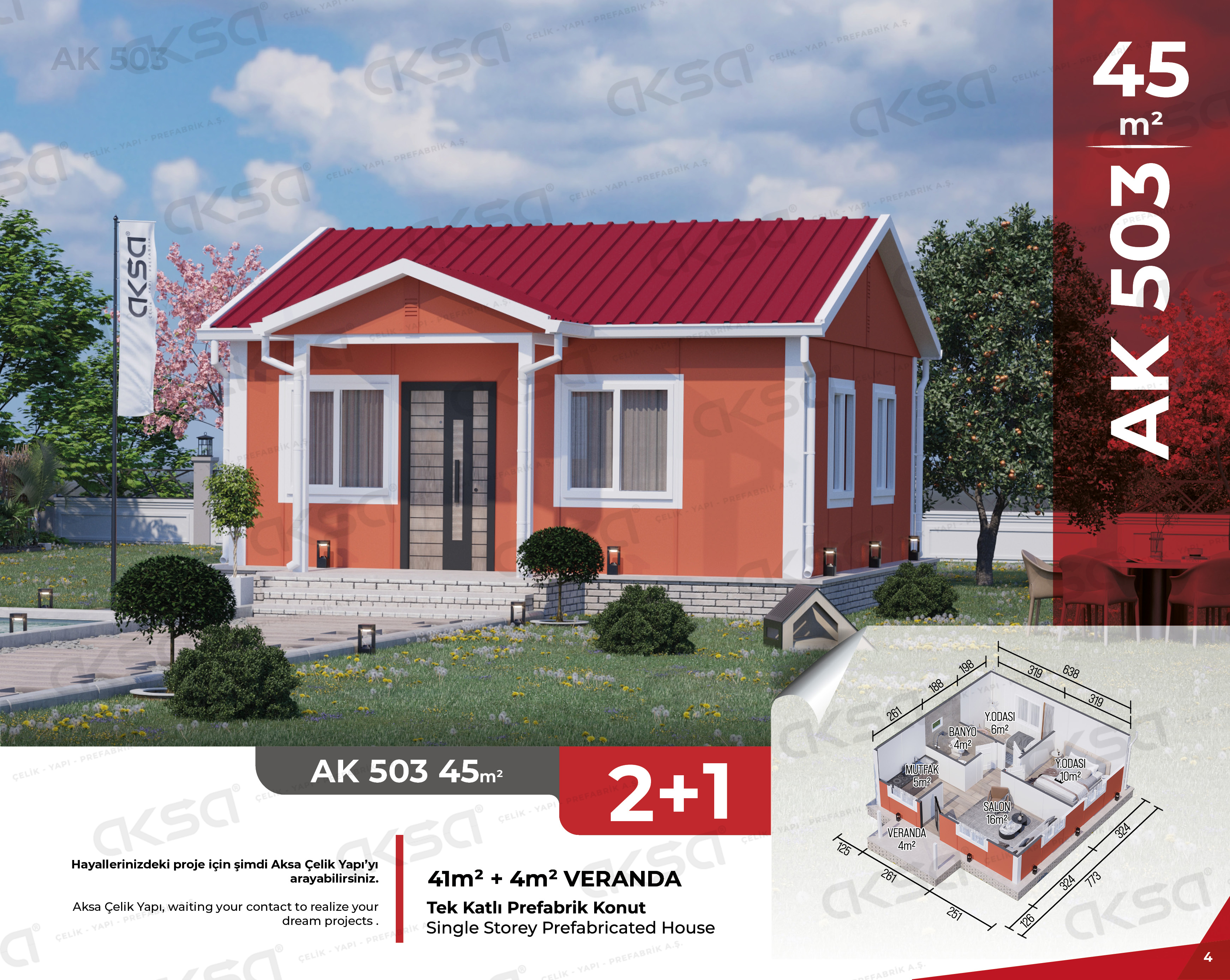 Aksa Yapı Prefabrik AK-503 45 m²