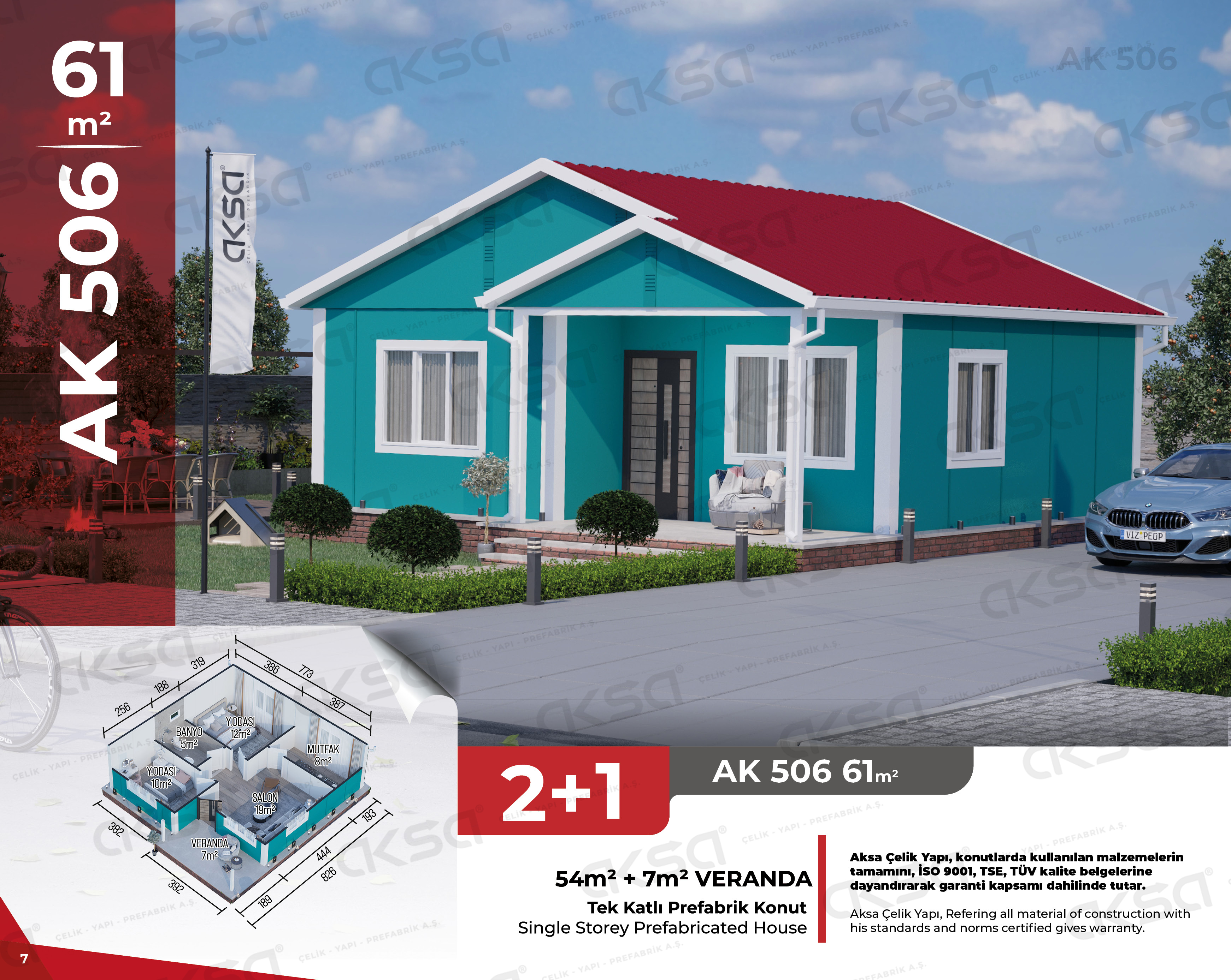 Aksa Yapı Prefabrik AK-506 61 m²